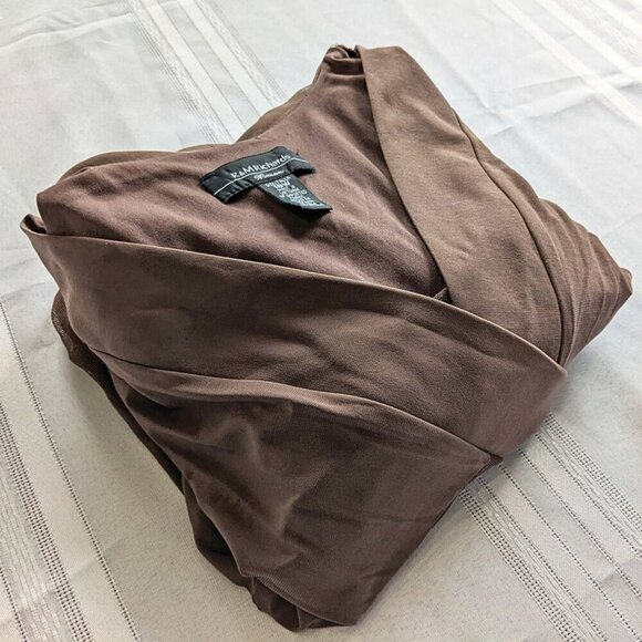 R&M Richards Elegant Brown 2-in-1 Blouse & Cardigan Tunic Evening Set Size 18W - Picture 10 of 10